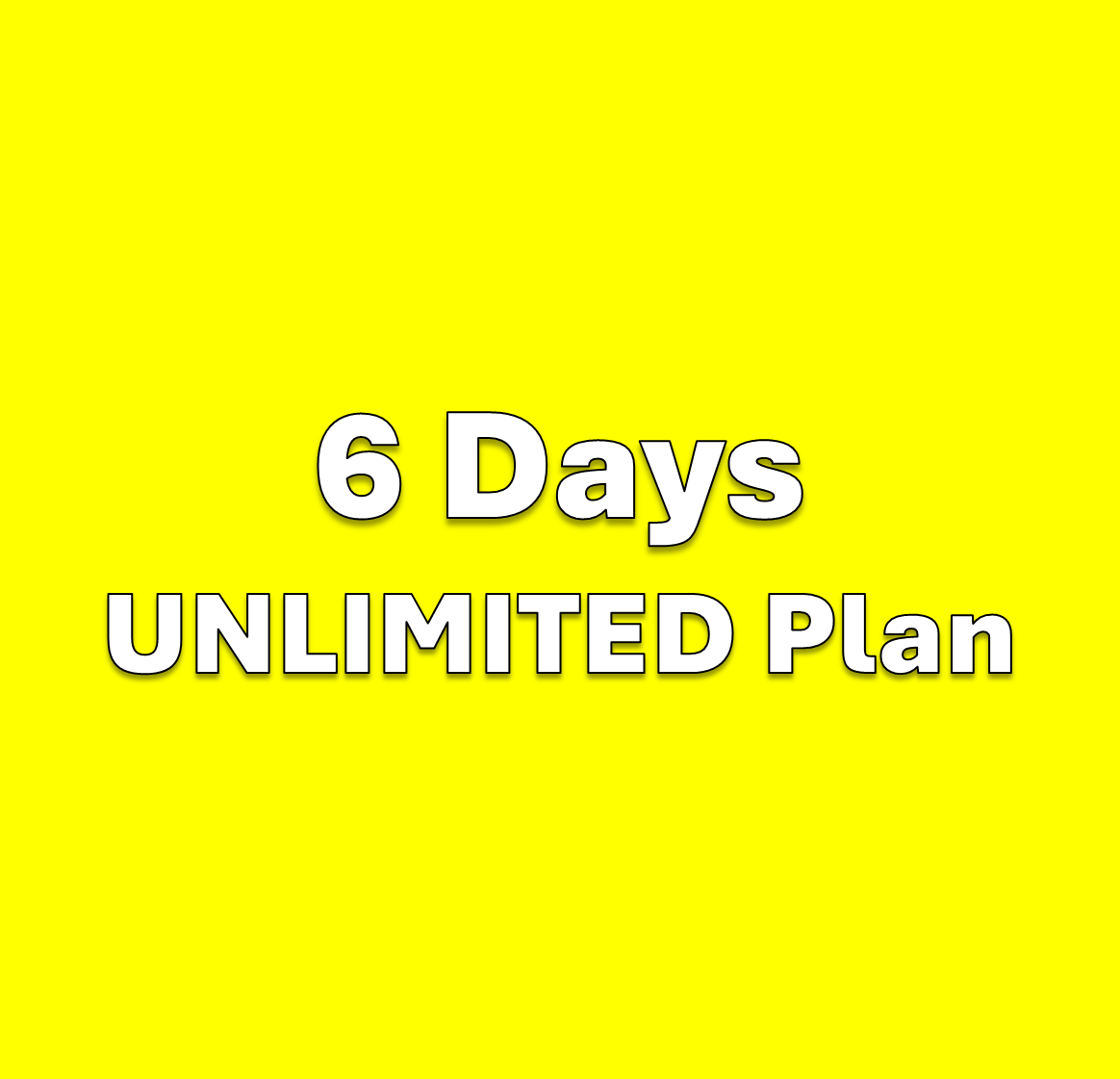 Physical SIM　Unlimited Plan　6 days